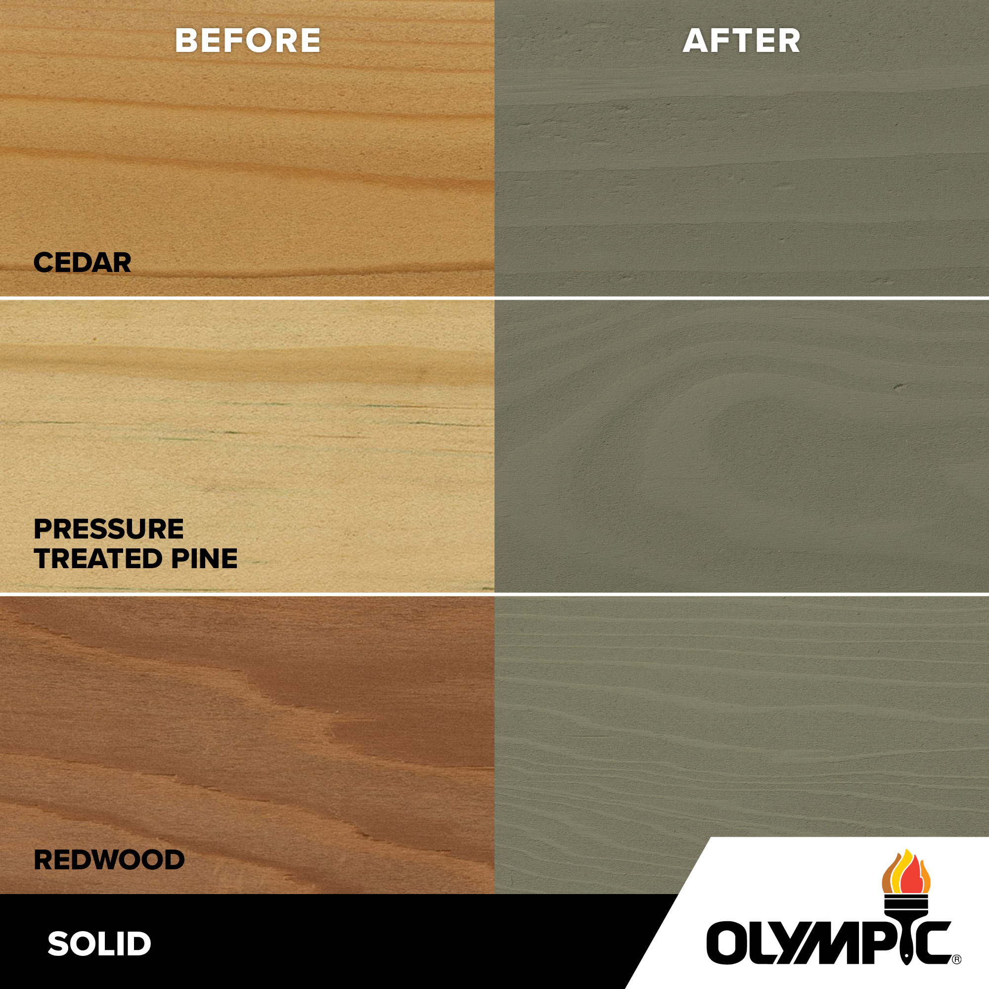 Exterior Wood Stain Colors - Phoenix Fossil - Wood Stain Colors From Olympic.com