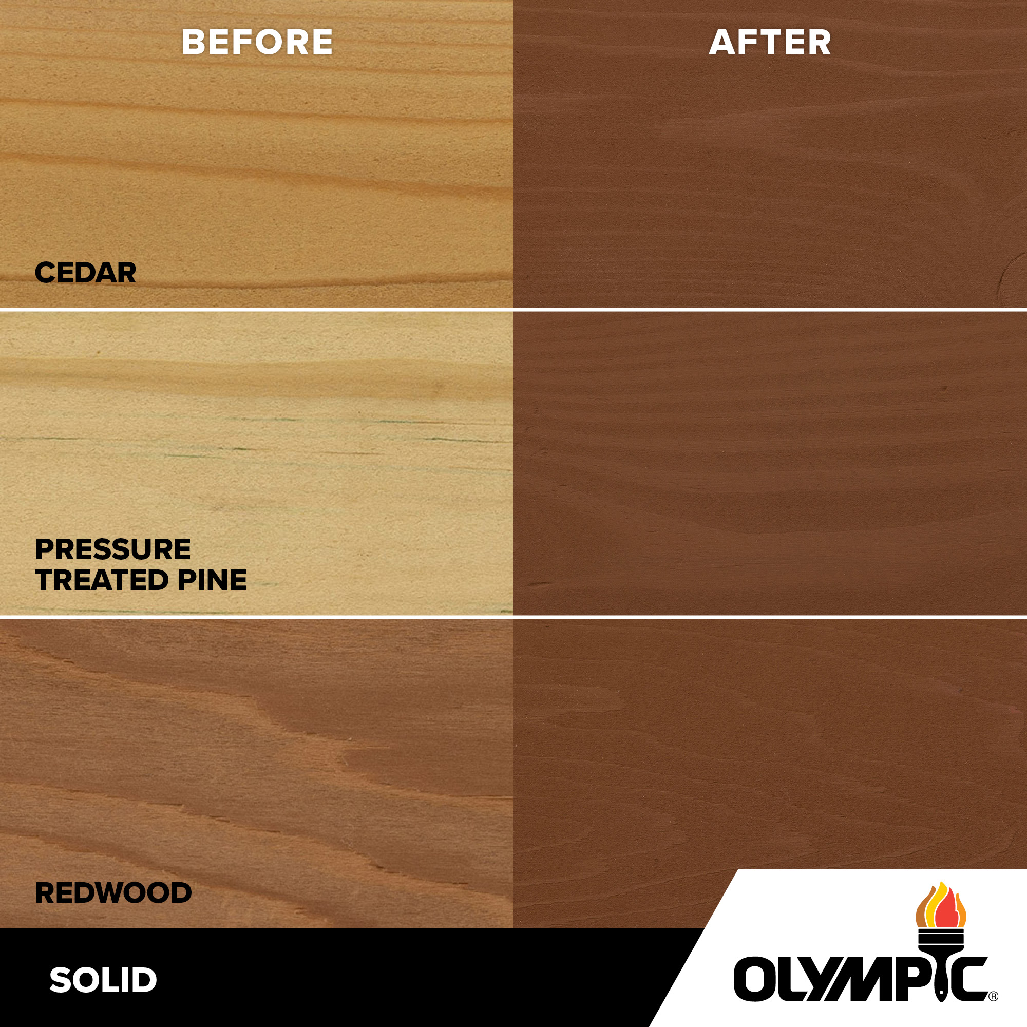 Exterior Wood Stain Colors - Timberline - Wood Stain Colors From Olympic.com