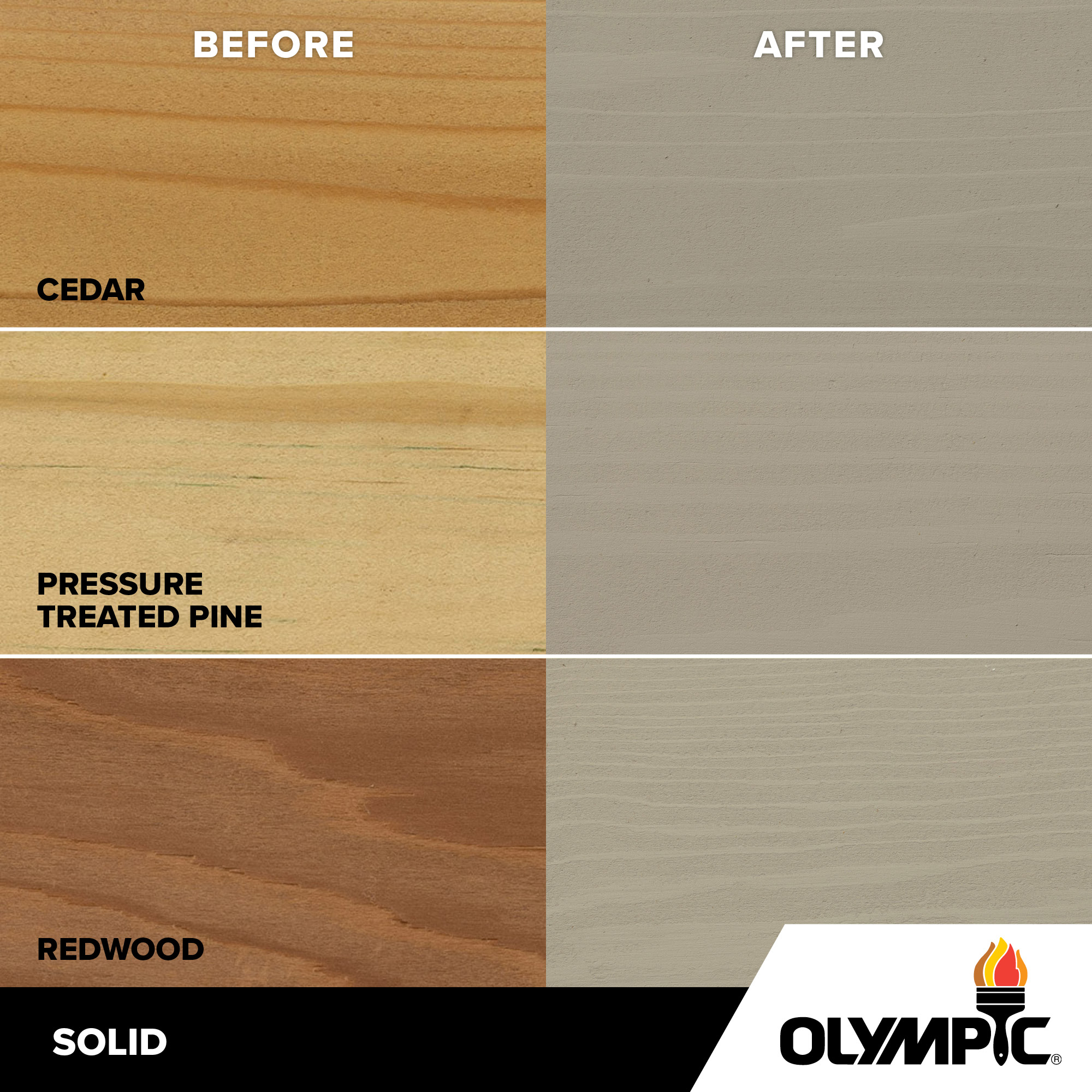 Exterior Wood Stain Colors - Gray Marble - Wood Stain Colors From Olympic.com