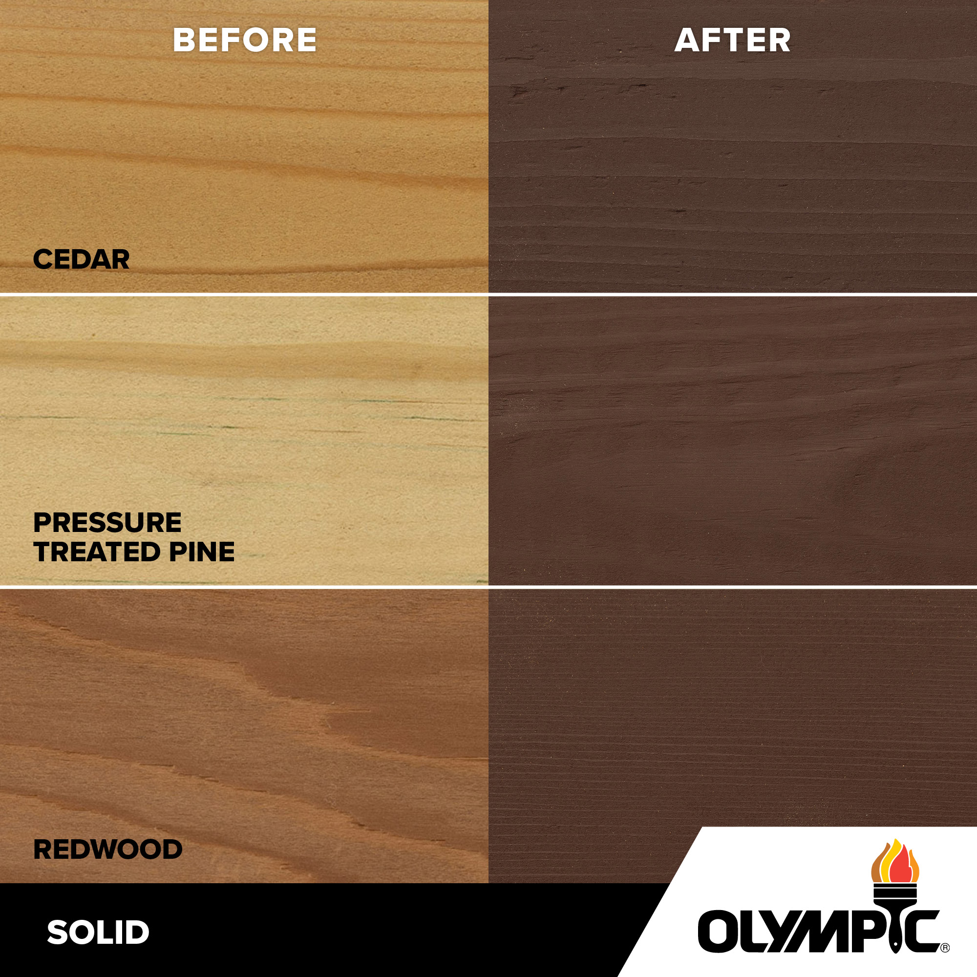 Exterior Wood Stain Colors - Mahogany - Wood Stain Colors From Olympic.com