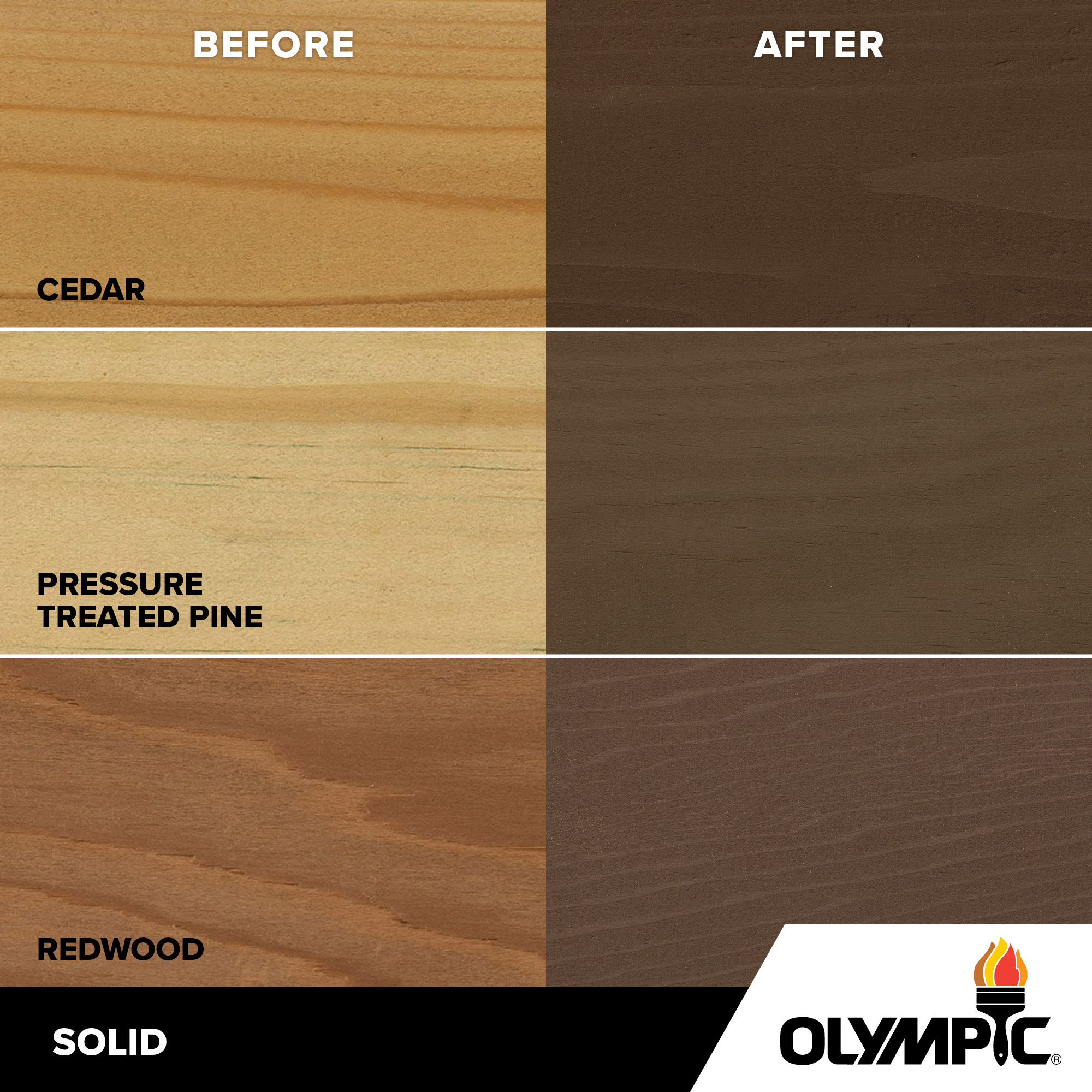 Exterior Wood Stain Colors - Autumn Brown - Wood Stain Colors From Olympic.com