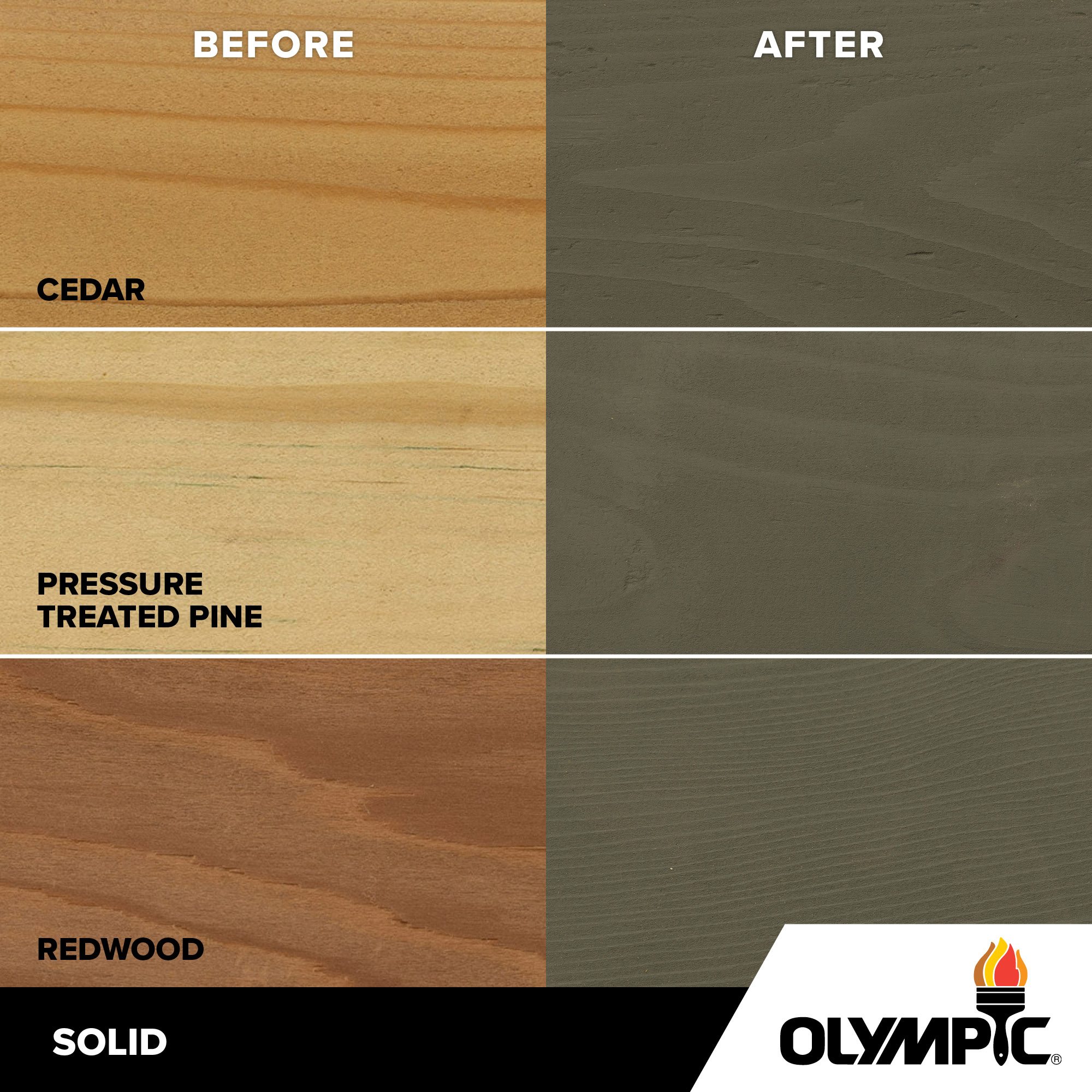 Exterior Wood Stain Colors - Pewter - Wood Stain Colors From Olympic.com