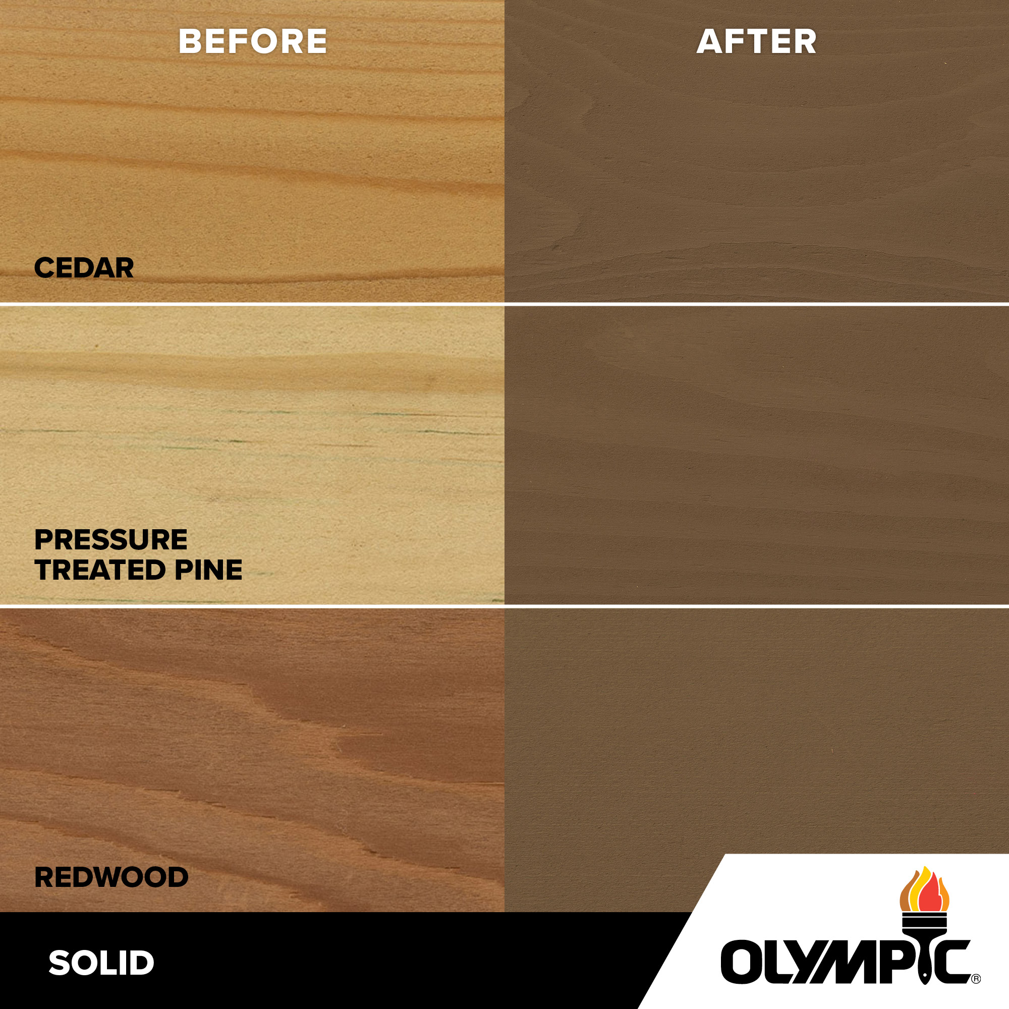 Exterior Wood Stain Colors - Smoky Suede - Wood Stain Colors From Olympic.com