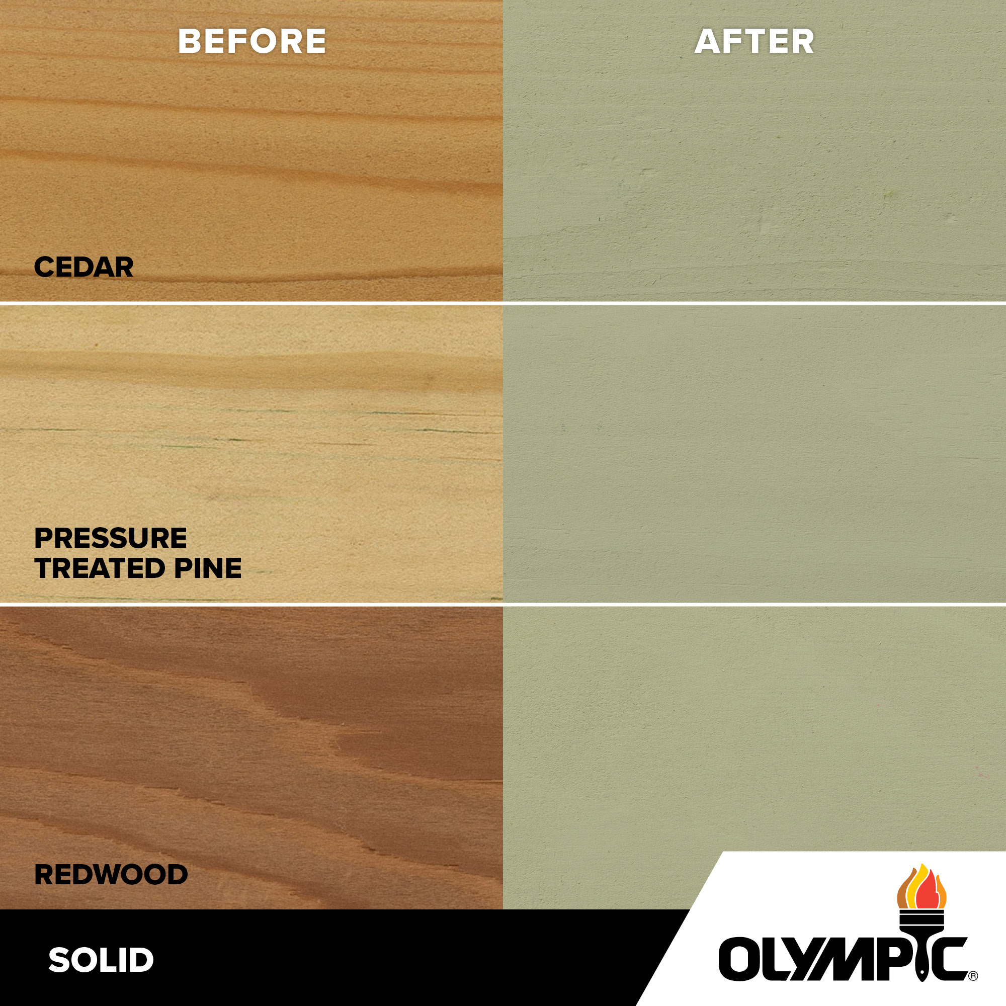 Exterior Wood Stain Colors - Aluminum - Wood Stain Colors From Olympic.com