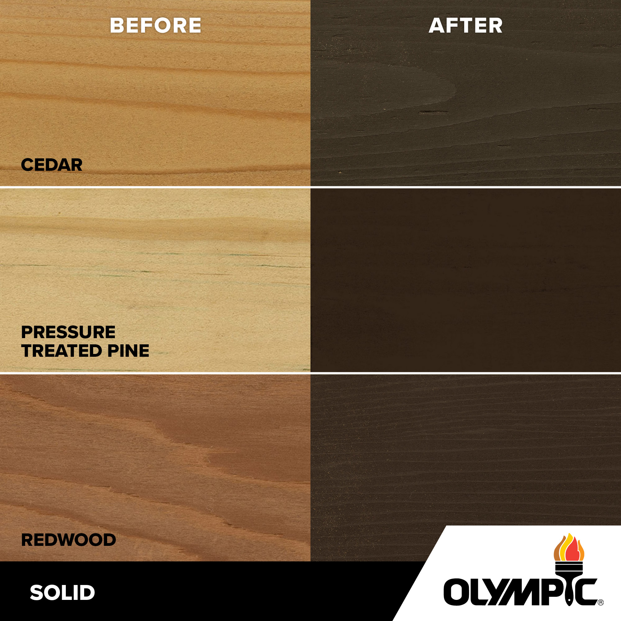 Exterior Wood Stain Colors - Oxford Brown - Wood Stain Colors From Olympic.com