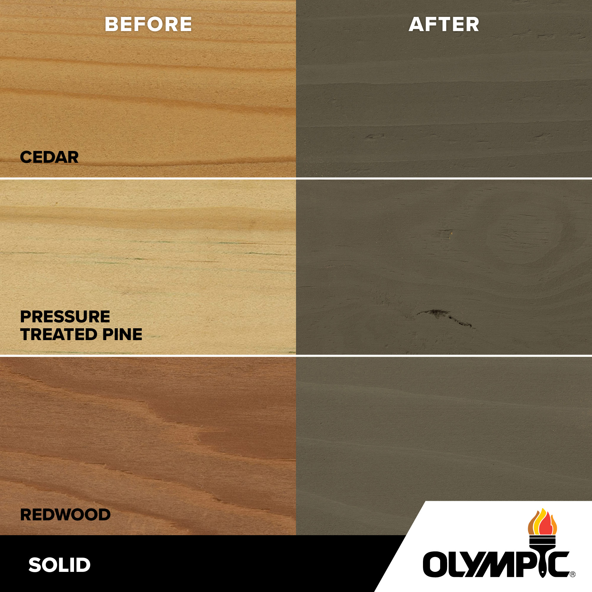 Exterior Wood Stain Colors - Gibraltar Gray - Wood Stain Colors From Olympic.com